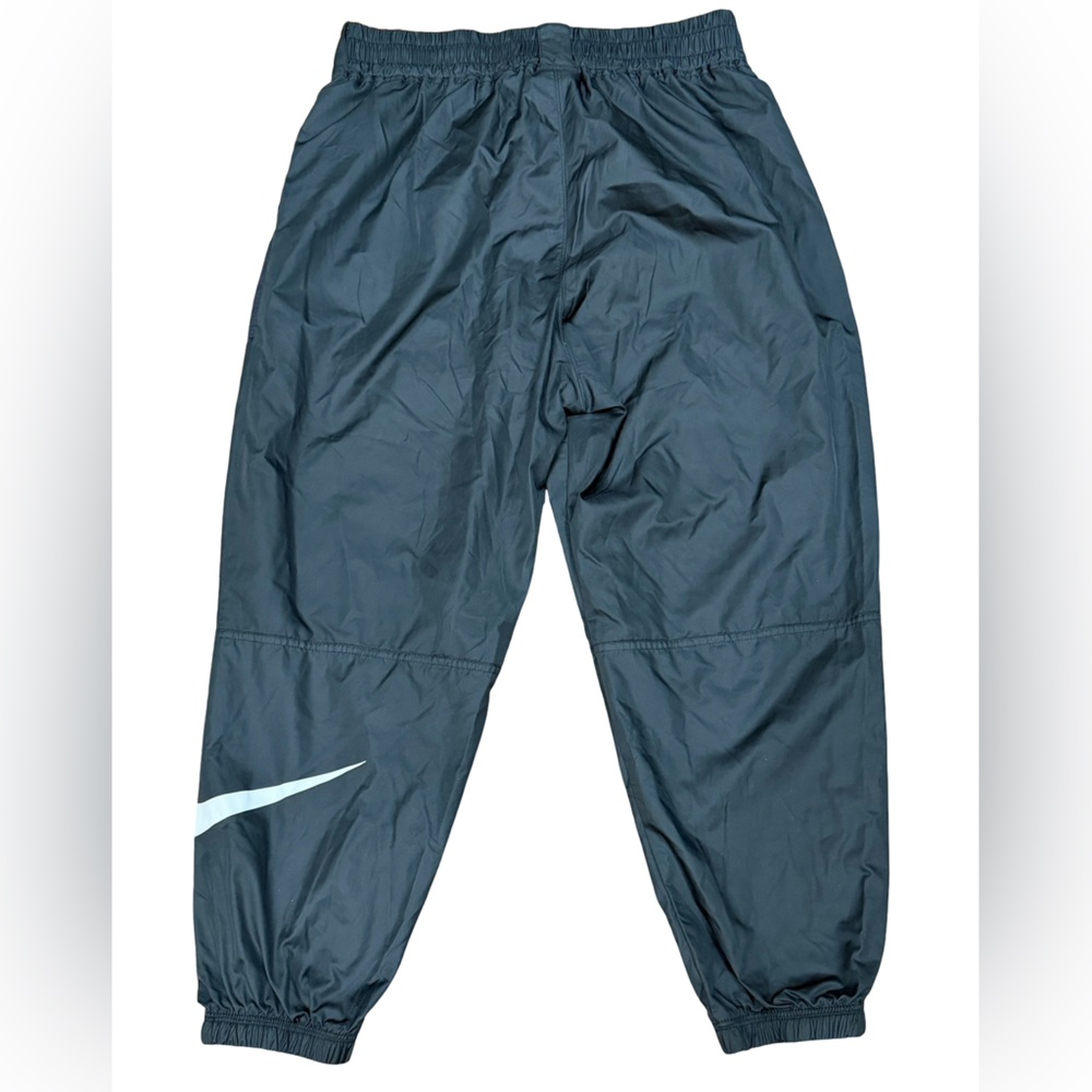 ✨ Nike Women’s NSW Cuffed Track Pants Black XL Tapered Leg White Swoosh - Picture 12 of 14
